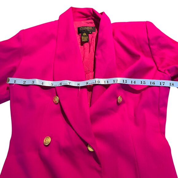 Premier Dresses Petites Vintage Pink Blazer Dress with Statement Button Size 8 - Picture 16 of 17